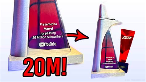 20 million youtube play button